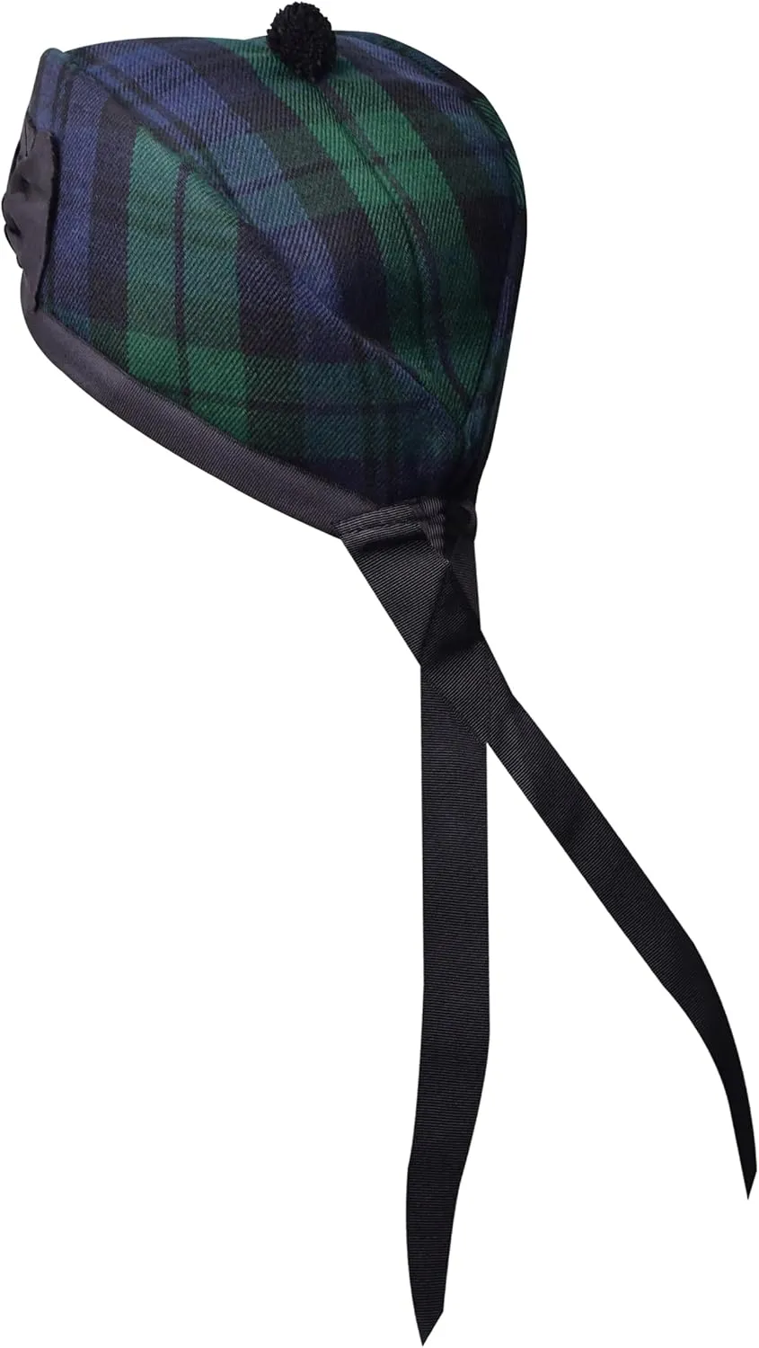 Kilts/Bagpipes Accessories Glengarry Cap-Traditional Scottish Hat$ steadfastly leaflet Acrylic Wool Tartan Glengarry hat$ 