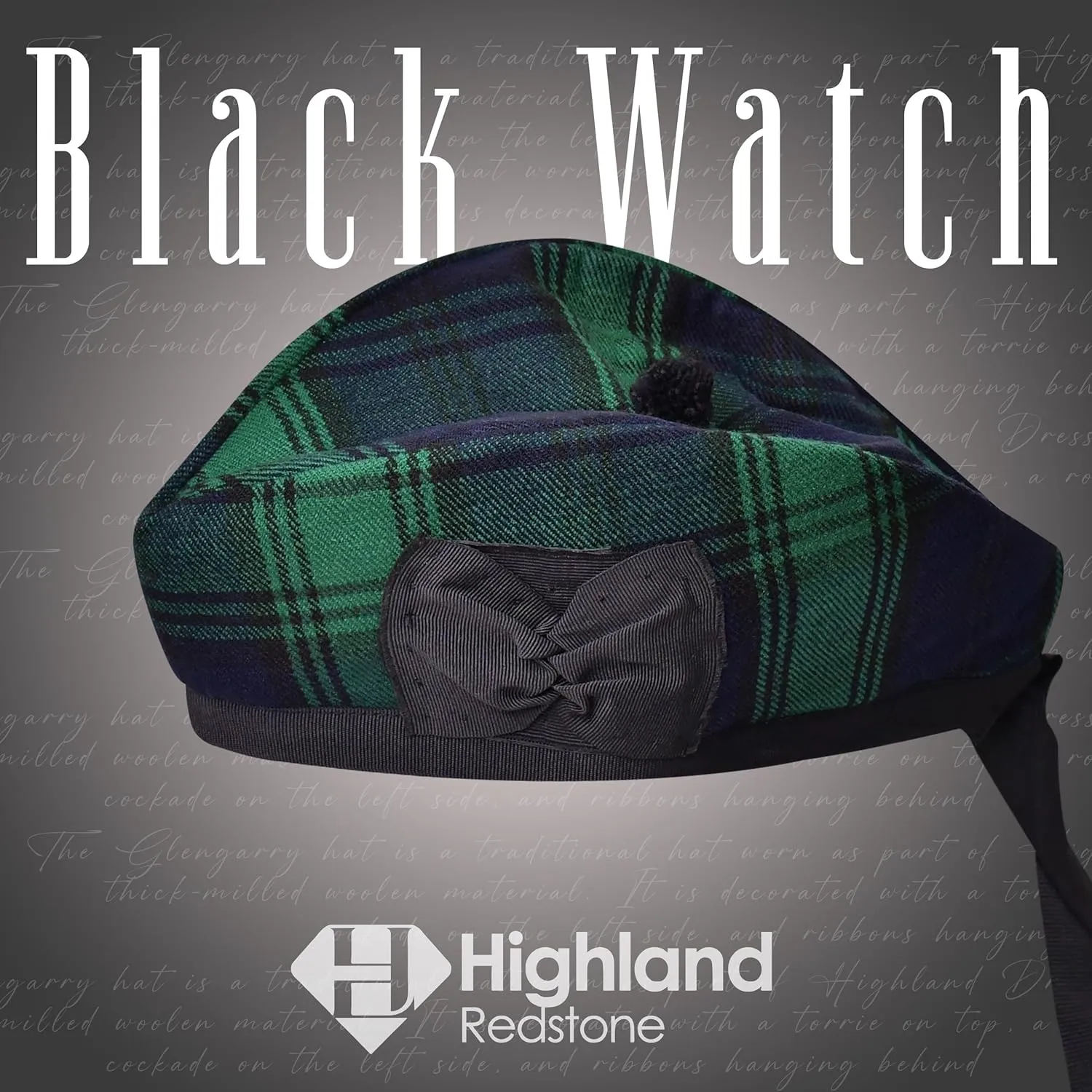 Kilts/Bagpipes Accessories Glengarry Cap-Traditional Scottish Hat$ steadfastly leaflet Acrylic Wool Tartan Glengarry hat$ 