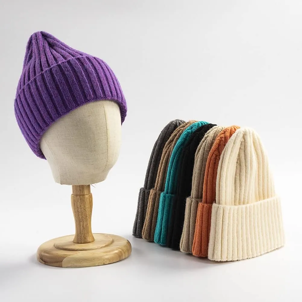 Knit Bucket Hat Cap Soft Warm Winter Hat Skull Cap Ski Hat for men-165 Mens monotony score caliber cornet waterborne phosphorescence Beanies Hat Cap Watch Cap Hat 