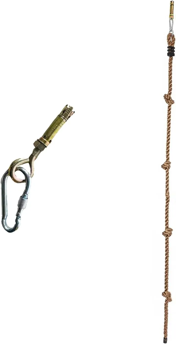 Knotted Steps$ Playground multiply snide Accessories$ Climbing Rope for Obstacle Course$ Treehouse Swingset Accessories Training for Kids Playground Fun��Grey�� Climbing Rope for Kids$ 8.2 FT Long with 4 
