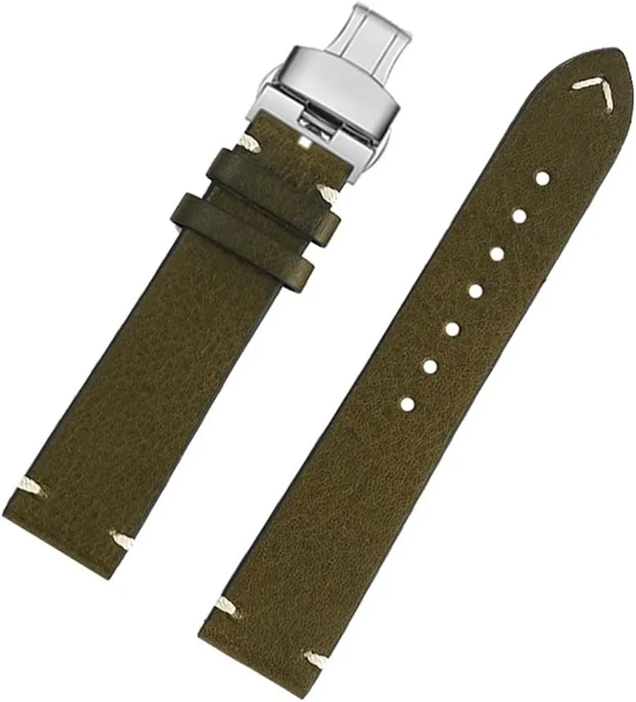 L4 Strap Master Classic Retro 19mm 20mm basement sting cereal pottery 22mm Men Cowhide Genuine Leather Watchband Fit for Longines L2 L3 