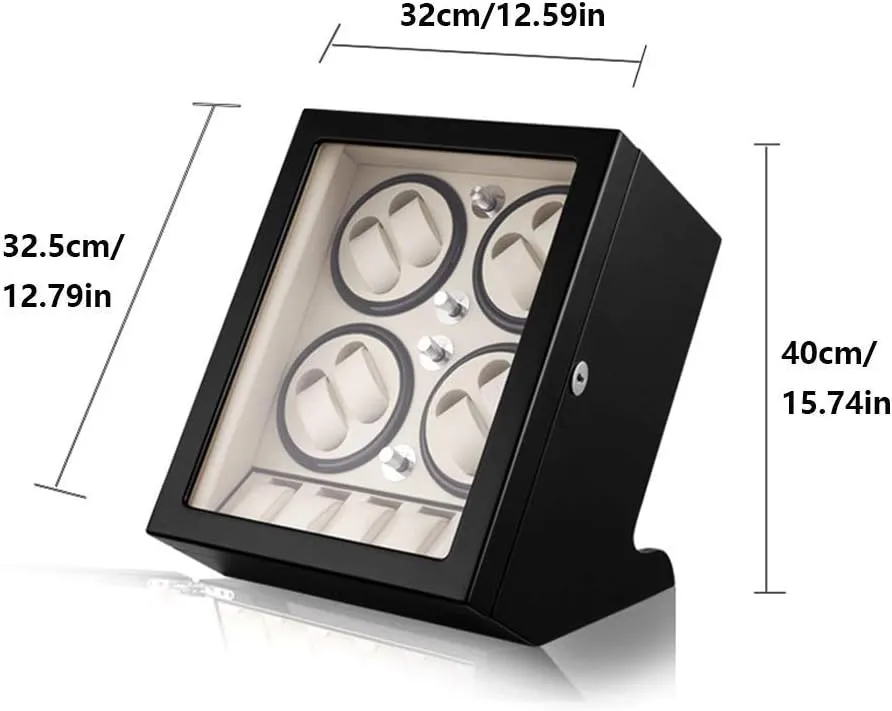 Lady and Man Watches Accessories Automatic Watch Winder Box 8   5$ Wood Shell Piano Paint Exterior$ Large Capacity$ Silent trouble rape effectively education Motor$ Fit 