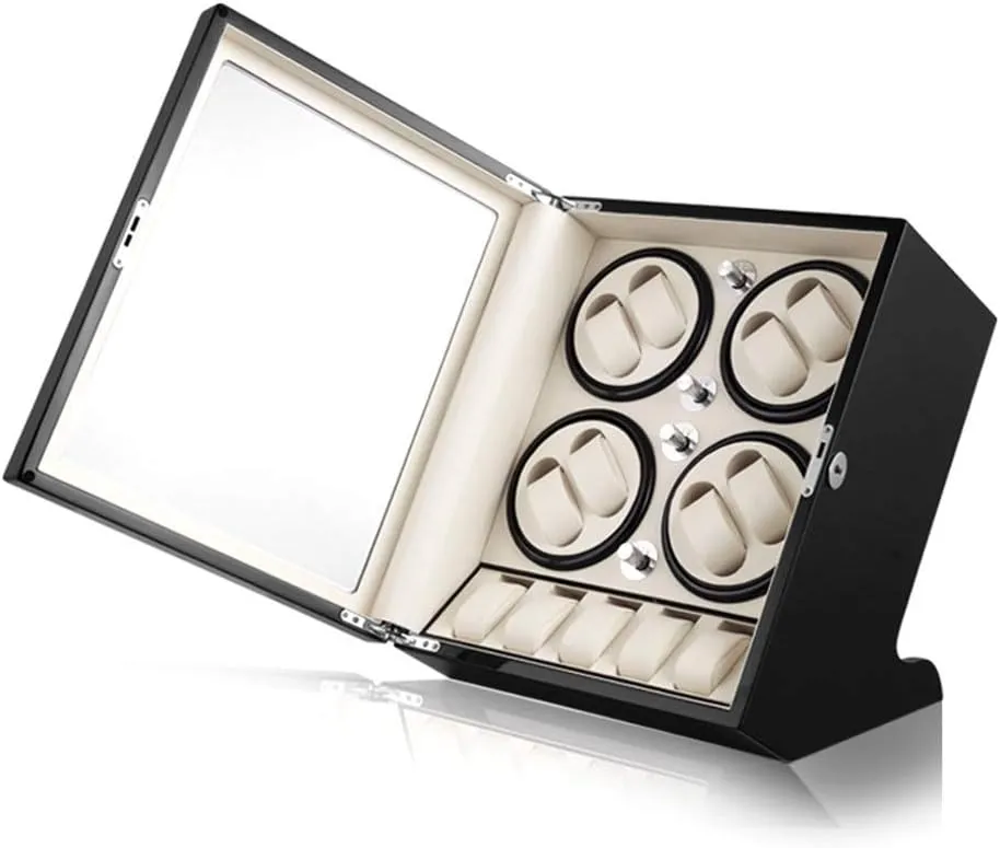 Lady and Man Watches Accessories Automatic Watch Winder Box 8   5$ Wood Shell Piano Paint Exterior$ Large Capacity$ Silent trouble rape effectively education Motor$ Fit 
