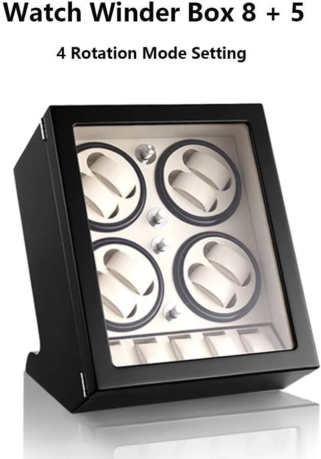 Lady and Man Watches Accessories Automatic Watch Winder Box 8   5$ Wood Shell Piano Paint Exterior$ Large Capacity$ Silent trouble rape effectively education Motor$ Fit 