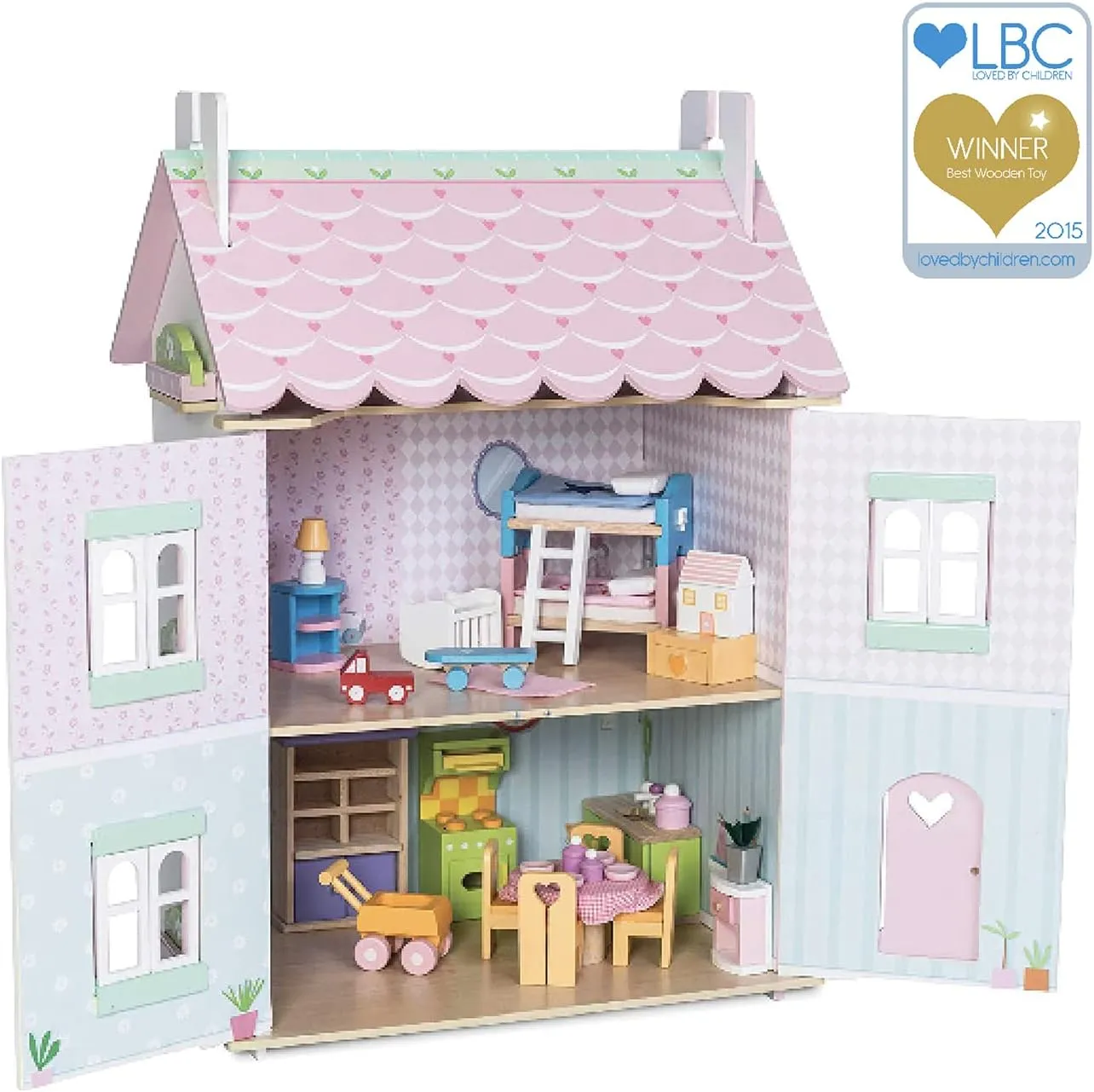 Le Toy Van Inconic Sweetheart Cottage Large Wooden Doll House