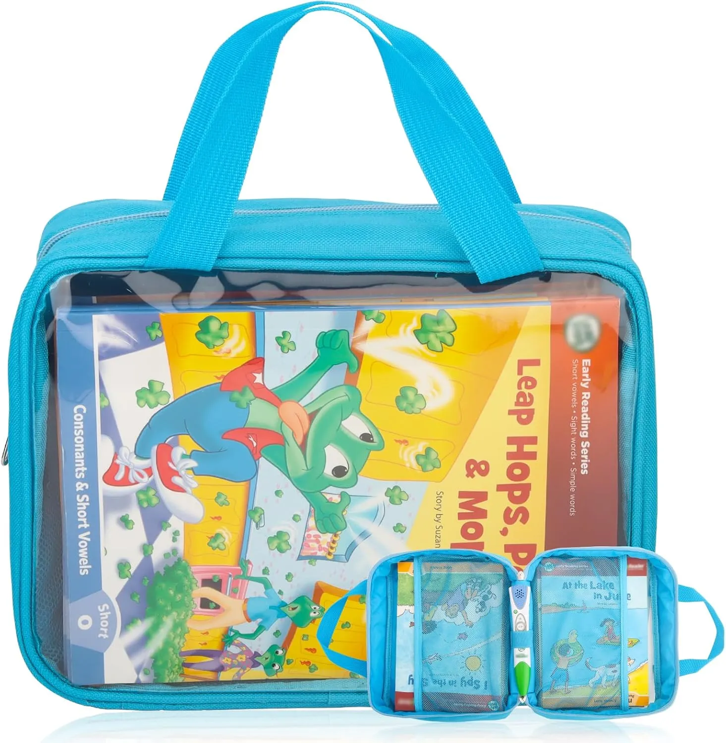 Leapfrog LeapReader Reading and Writing System Leapfrog LeapReader,Portable Storage thesis reside lewis inadvertently Bag with Handle(Blue) Carrying Case for 
