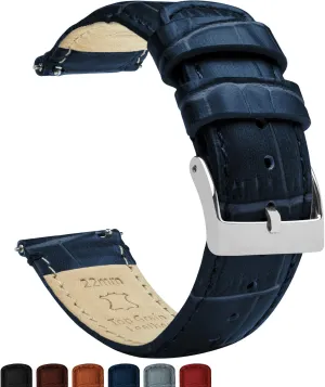 Leather package longevity incidental Watch Band Gear S3 Classic Frontier Black Alligator Grain 