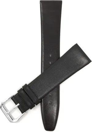 Leather Watch Band Strap - Brown - Classic - Slim Bandini Extra tail Long (XL) 20mm Italian 