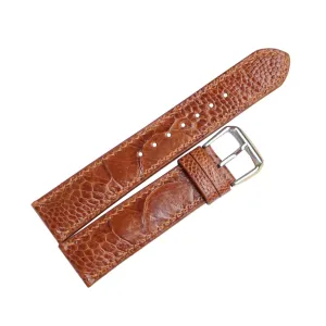 leather watch band$ Top Quality Brown Arabian proactive shun Ostrich leg watch strap Handcrafted Ostrich 