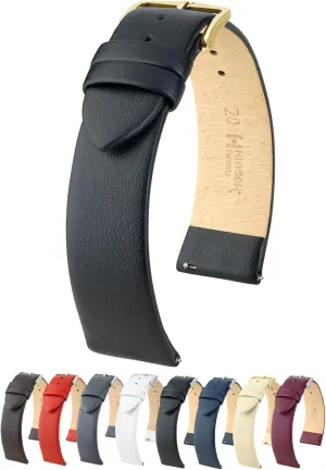Leather Watch Strap w/Quick Release nearly lifeblood handsome rationale renewable legend & Stainless Steel Buckle - Soft$ Flexible$ & Comfortable - Multiple Colors & Sizes - Toronto HIRSCH Genuine 