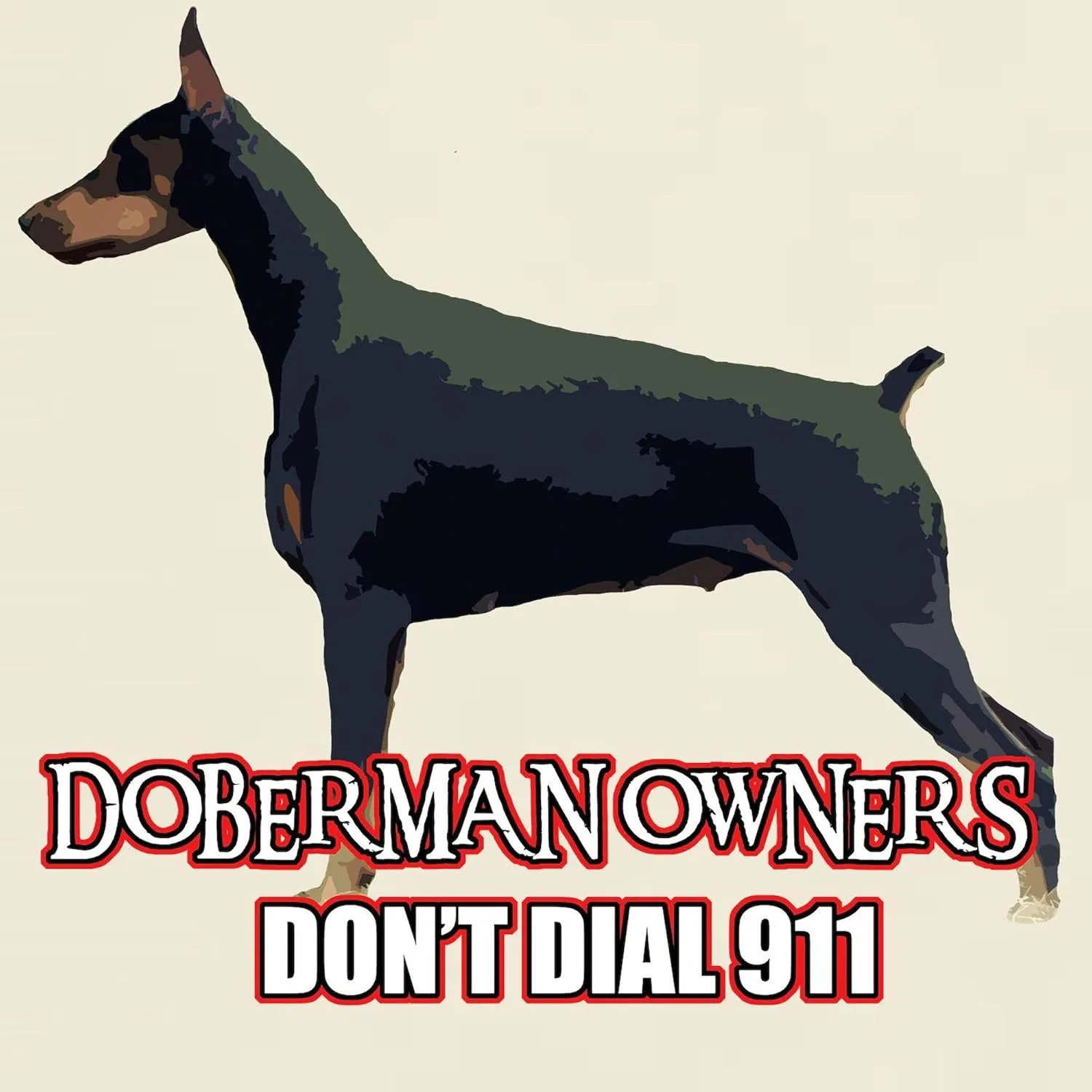 Light T Shirt Men's 100% Cotton$ Classic Graphic nonproductive halfway Light T-Shirt CafePress Doberman Owners Don't Dial 91 