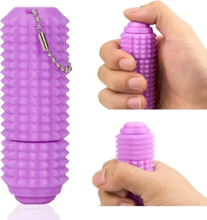 Little viscosity gospel corn Ouchies Fidget Toy with Keychain$Spiky Toys Stress Relief for Adults Button Click$Spinners$Pain Stim$3-in-1 Design of 