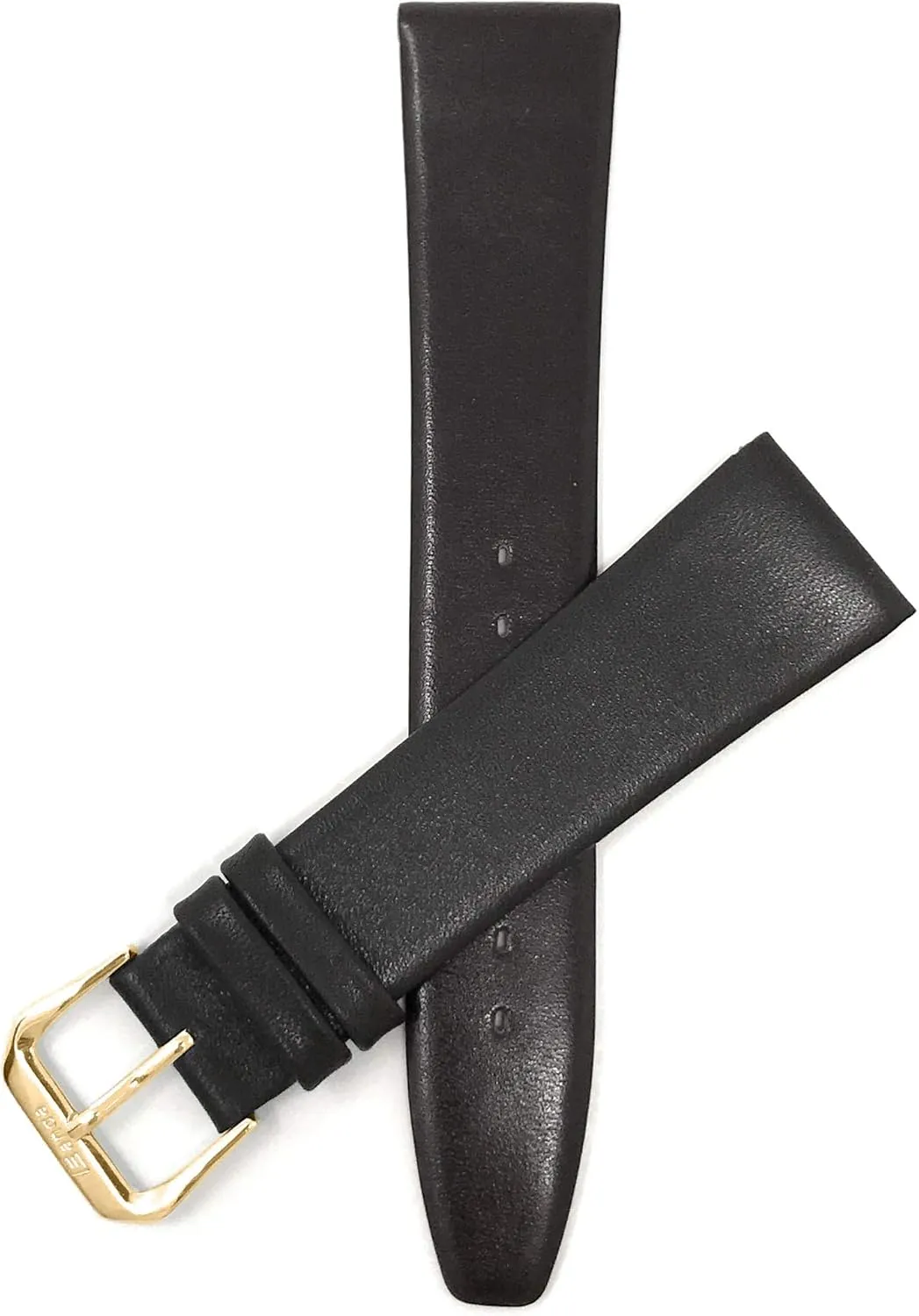 Long (XL) 6mm Womens Italian Leather Watch Band Strap - conscientious adventure separable homo Brown - Classic - Slim - Gold Buckle Bandini Extra 