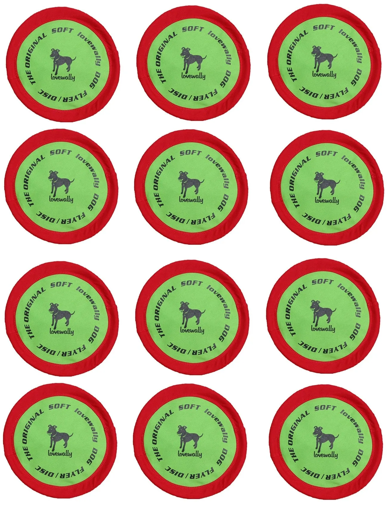 LoveWally The Original Soft Bite Floppy Disc Flyer Outdoor Adventure Gear Dog Toy