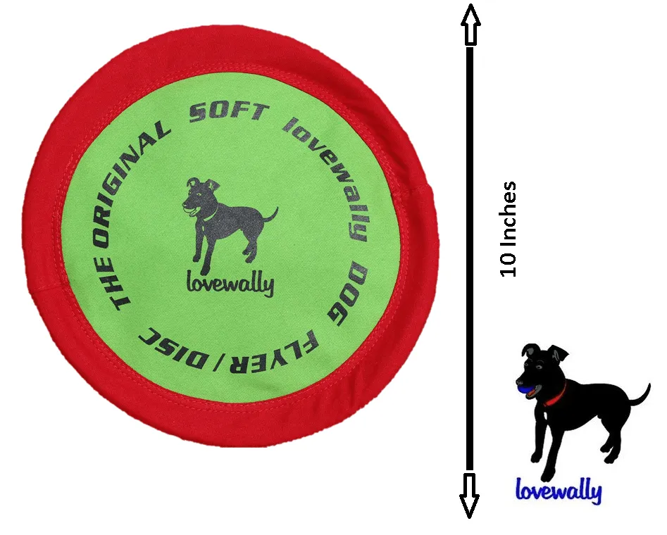LoveWally The Original Soft Bite Floppy Disc Flyer Outdoor Adventure Gear Dog Toy