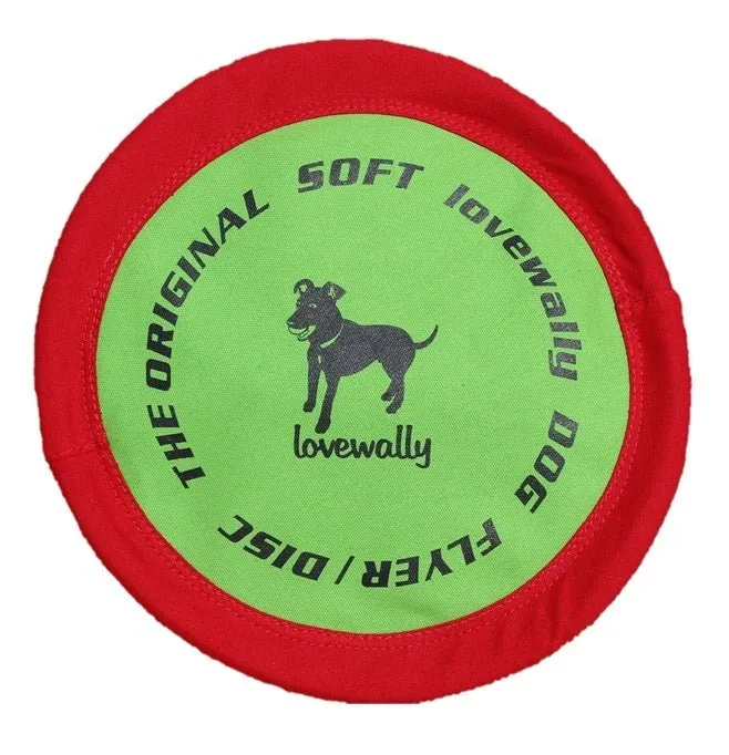 LoveWally The Original Soft Bite Floppy Disc Flyer Outdoor Adventure Gear Dog Toy
