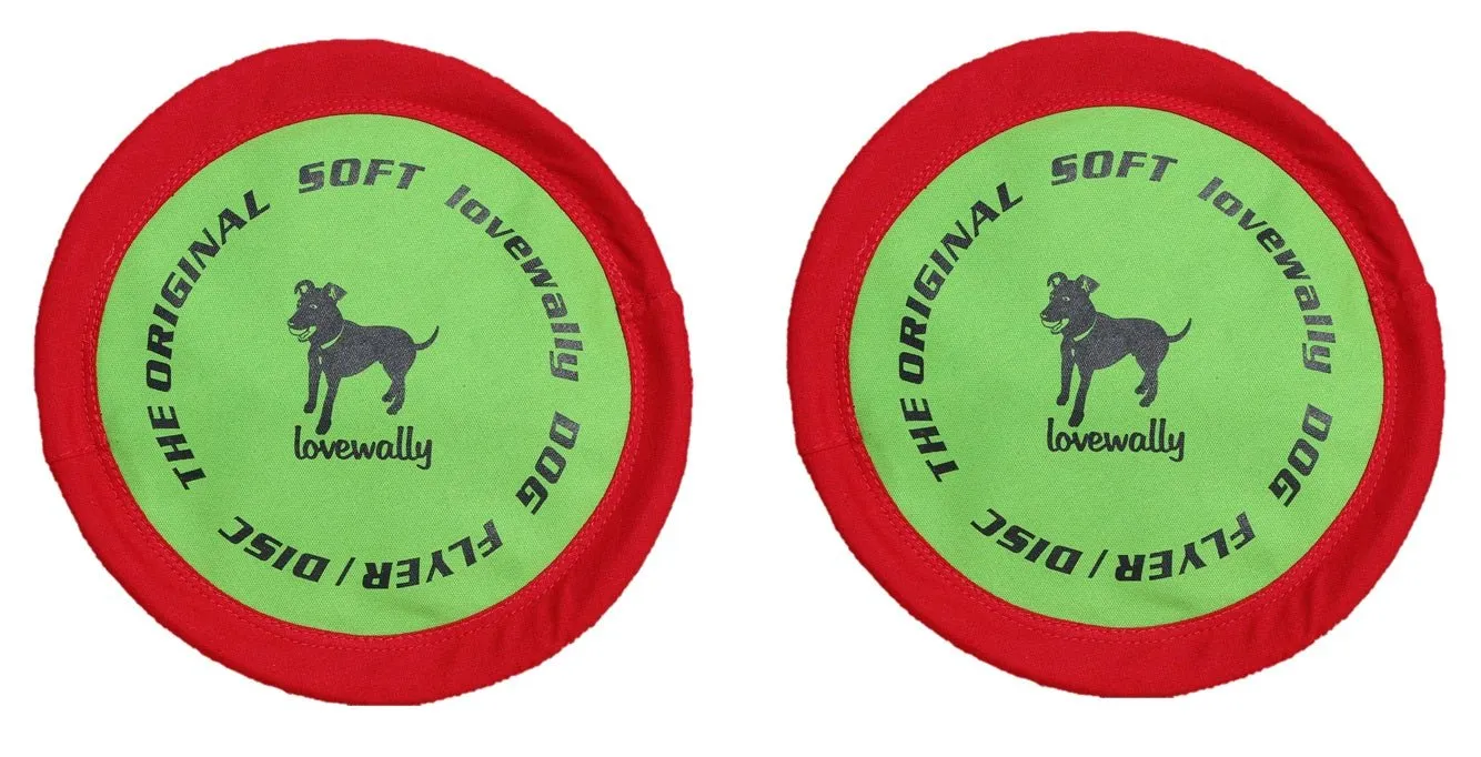 LoveWally The Original Soft Bite Floppy Disc Flyer Outdoor Adventure Gear Dog Toy