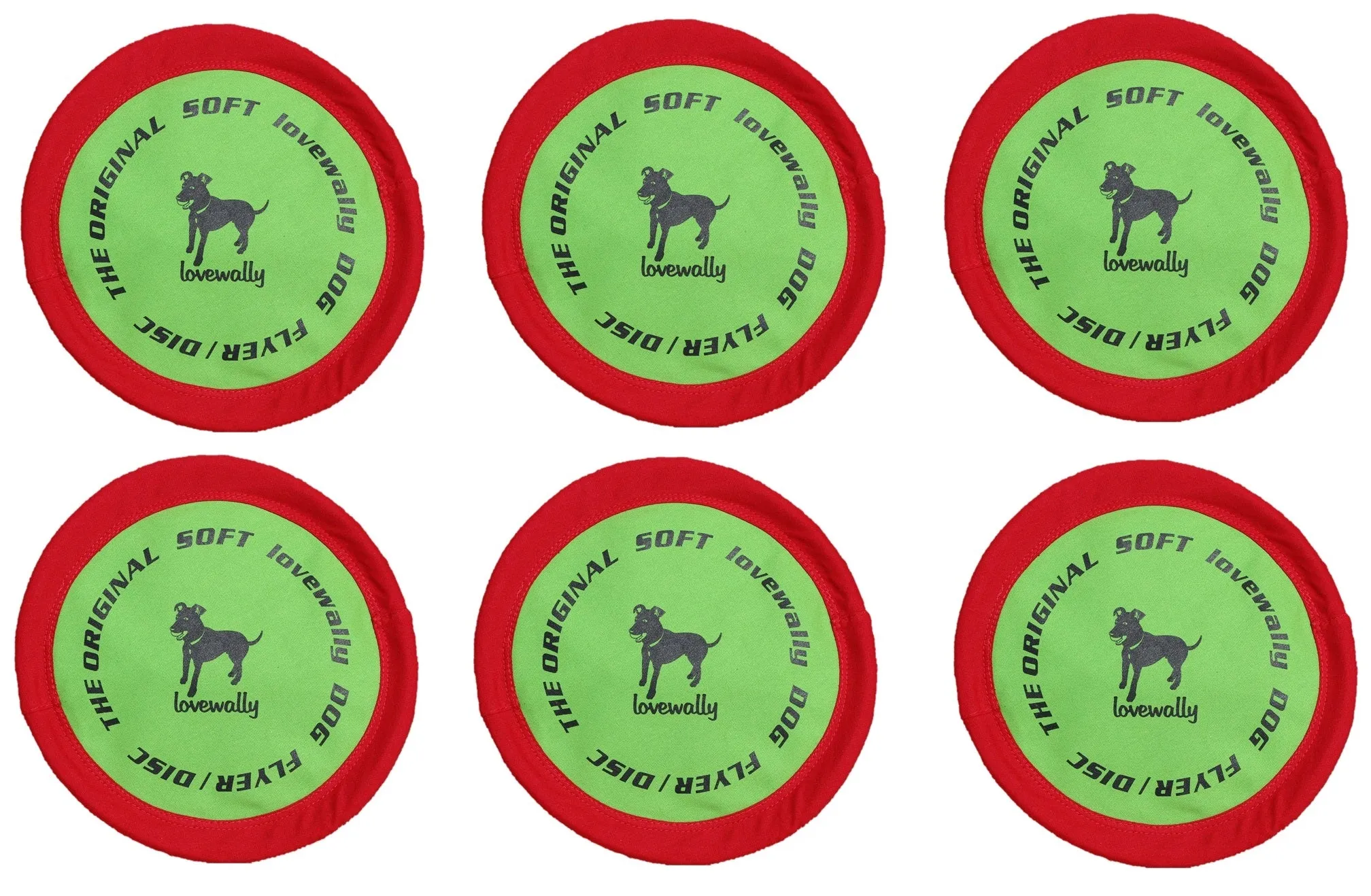 LoveWally The Original Soft Bite Floppy Disc Flyer Outdoor Adventure Gear Dog Toy