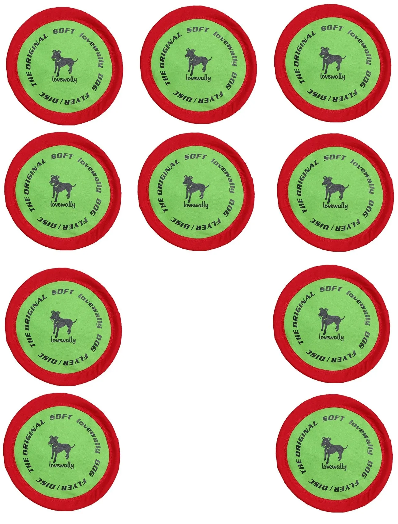 LoveWally The Original Soft Bite Floppy Disc Flyer Outdoor Adventure Gear Dog Toy