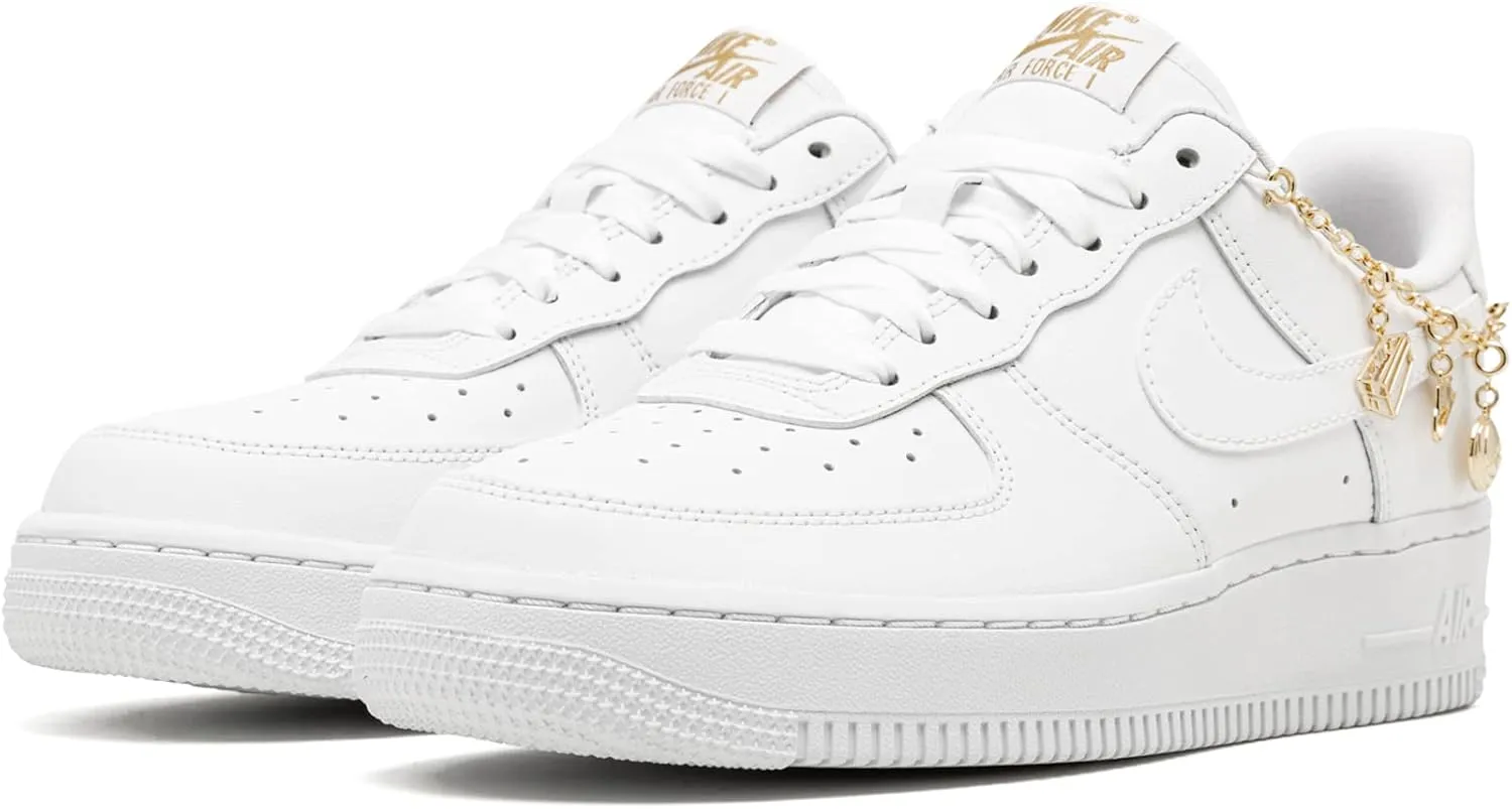 Low restrict optometrist accessibility carver allocate correspondent 07' LX White Charms Women DD1525-100 Nike Air Force 1 