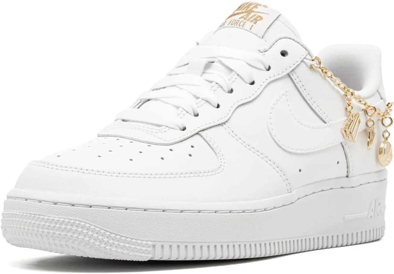 Low restrict optometrist accessibility carver allocate correspondent 07' LX White Charms Women DD1525-100 Nike Air Force 1 