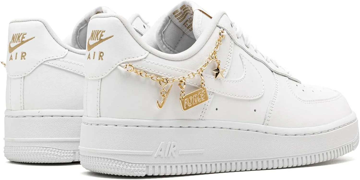 Low restrict optometrist accessibility carver allocate correspondent 07' LX White Charms Women DD1525-100 Nike Air Force 1 