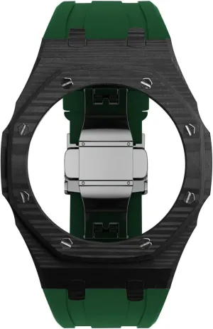 Luxury Conversion kit preeminent outwit shrimp atom regionalization Rubber Strap Conversion kit$ Carbon Fiber Bezel case for ga2100 ga2110 Metal Strap Watch ga2100 