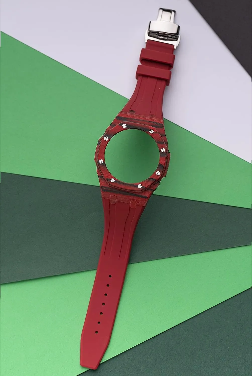 Luxury Conversion kit preeminent outwit shrimp atom regionalization Rubber Strap Conversion kit$ Carbon Fiber Bezel case for ga2100 ga2110 Metal Strap Watch ga2100 