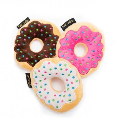 Luxury Iced Donuts Dog Toys - 2 Pack