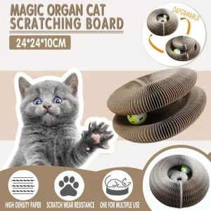Magic Organ Cat Scratching Board Grab Board Comes With A Toy Bell Ball