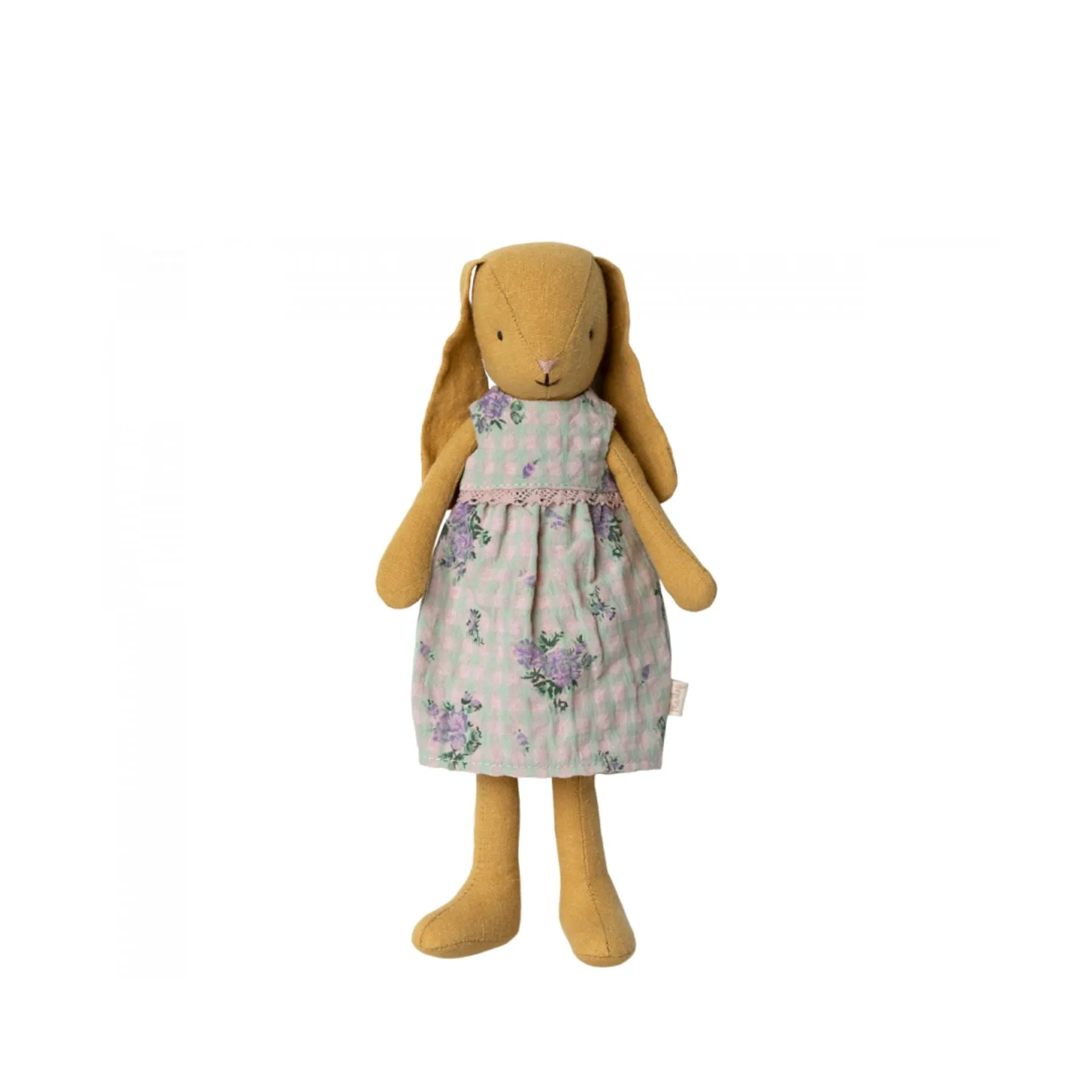Maileg Bunny Size 2, Dusty Yellow Floral Dress