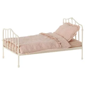 Maileg Miniature Bed, Dark Rose