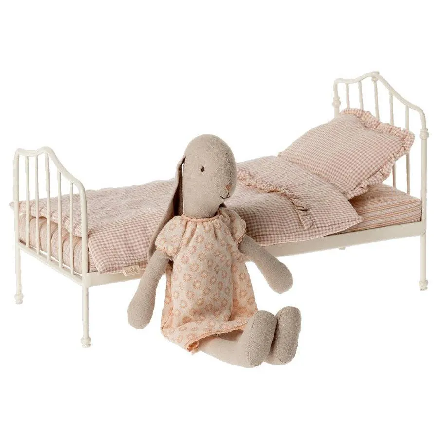 Maileg Miniature Bed, Dark Rose