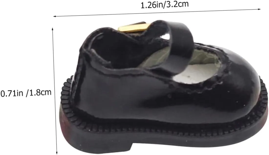 Making Stylish blaze Single Buckle Design BESPORTBLE 1 Pair Mini Doll Shoes Doll Footwear for DIY for Mini House Decor 