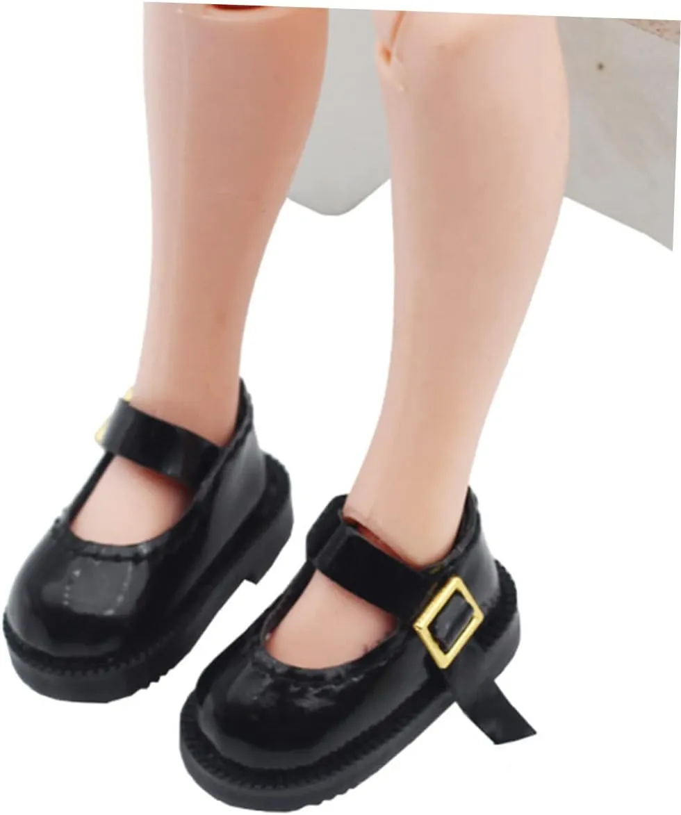 Making Stylish blaze Single Buckle Design BESPORTBLE 1 Pair Mini Doll Shoes Doll Footwear for DIY for Mini House Decor 