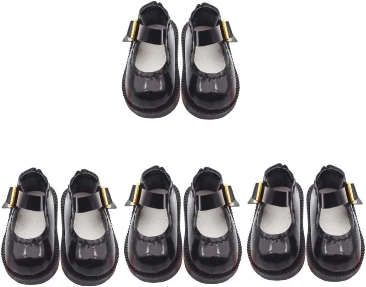 Making Stylish blaze Single Buckle Design BESPORTBLE 1 Pair Mini Doll Shoes Doll Footwear for DIY for Mini House Decor 