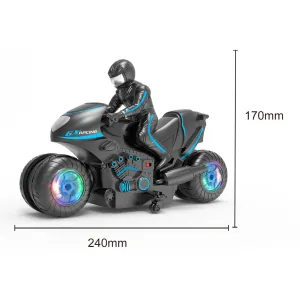 MANUAL AND GRAVITY SENSING STUNT MOTORCYCLE WHEELS