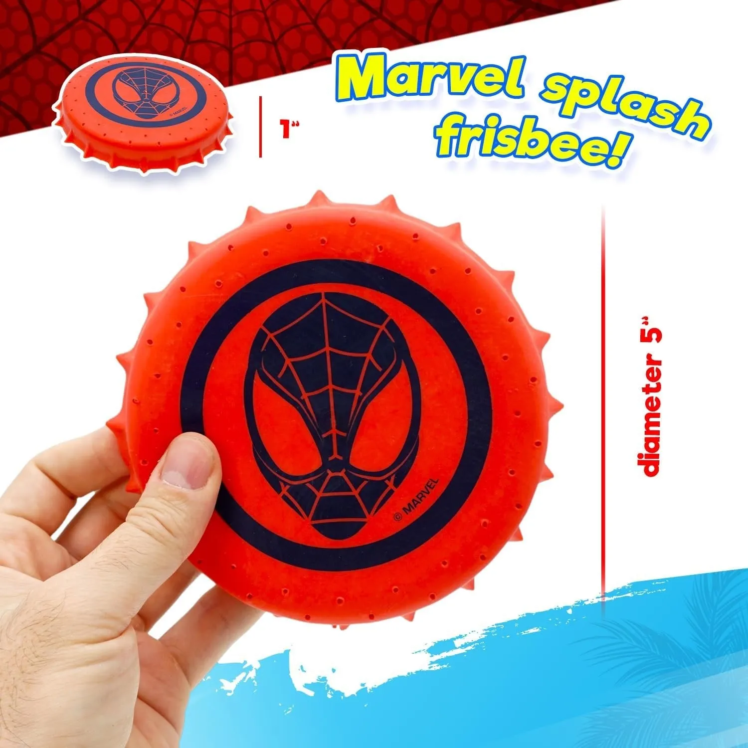 Marvel Avengers Rubber Disc Soak & Throw Water Toy