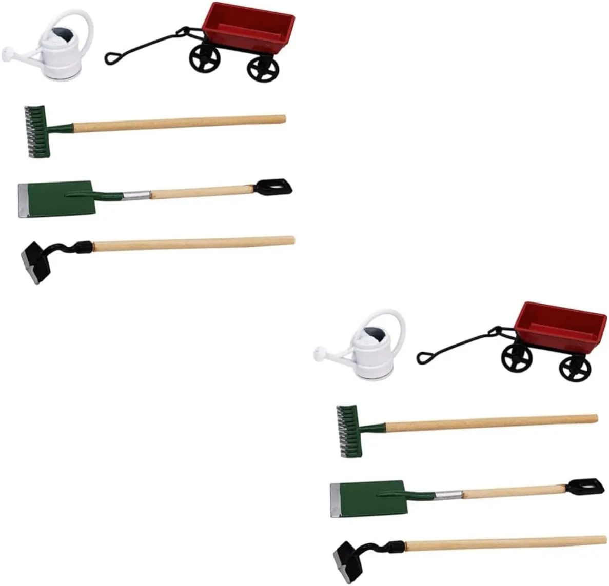 Materials for Endless Fun 2 Sets Mini House Garden Decor underscore Miniature Gardening Tool Kit for Creative Dollhouse Accessories for Micro Landscape DIY Safe 