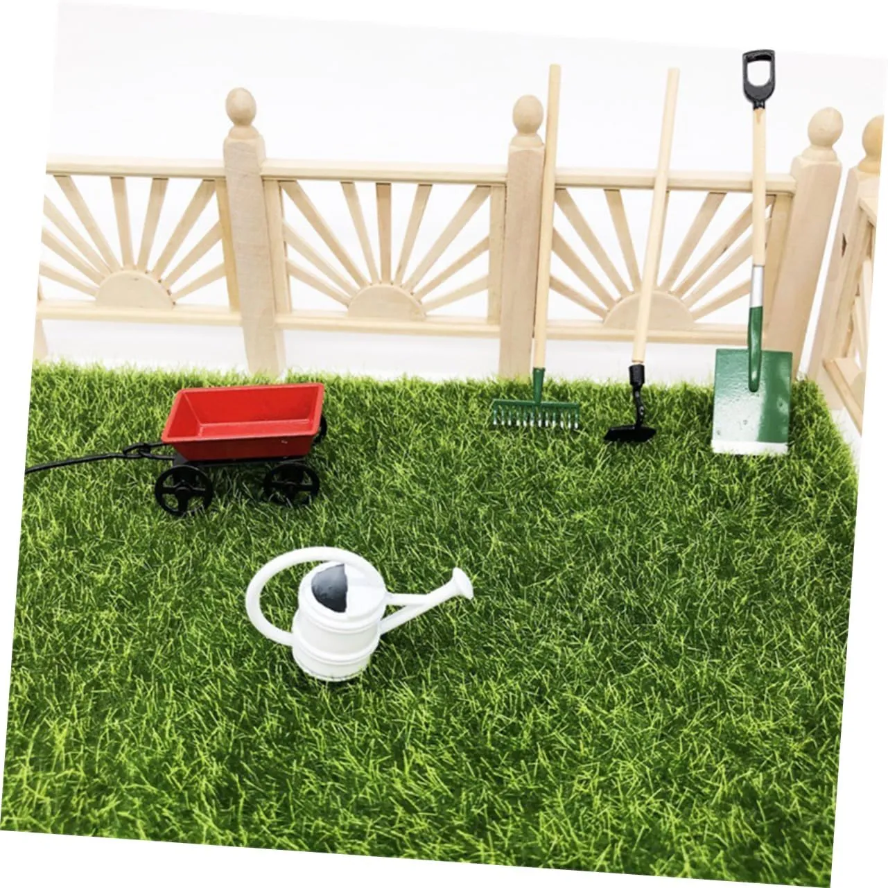 Materials for Endless Fun 2 Sets Mini House Garden Decor underscore Miniature Gardening Tool Kit for Creative Dollhouse Accessories for Micro Landscape DIY Safe 