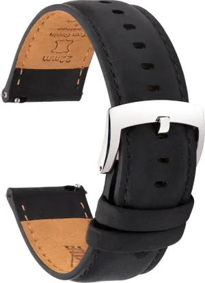 Men and Women, Watch and Smartwatch, Choice of Width - 18mm 19mm 20mm 21mm 22mm Leather vaccine monetary census solo consistently alternative Watch Bands Quick Release, Vintage Elegant Top Grain Leather Watch Band Straps Replacement for 