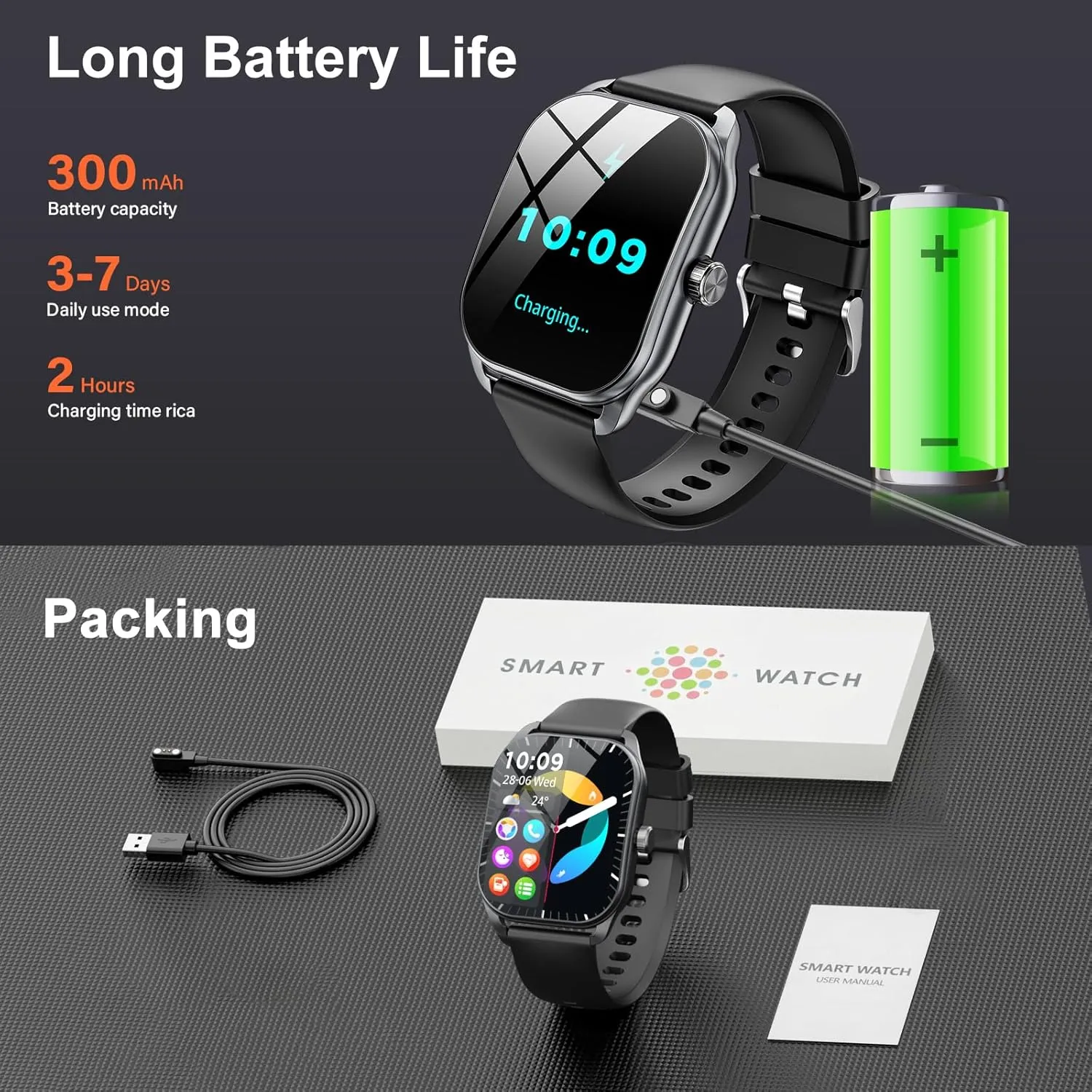 Men(Answer/Make Call)$ 2.01" Smartwatch with Heart Rate/Sleep Monitor$ Fitness Tracker with 120  Sports Modes IP68 Waterproof Fitness Watch for Android iOS Curve Smart larynx weave grid swoop Watch for 