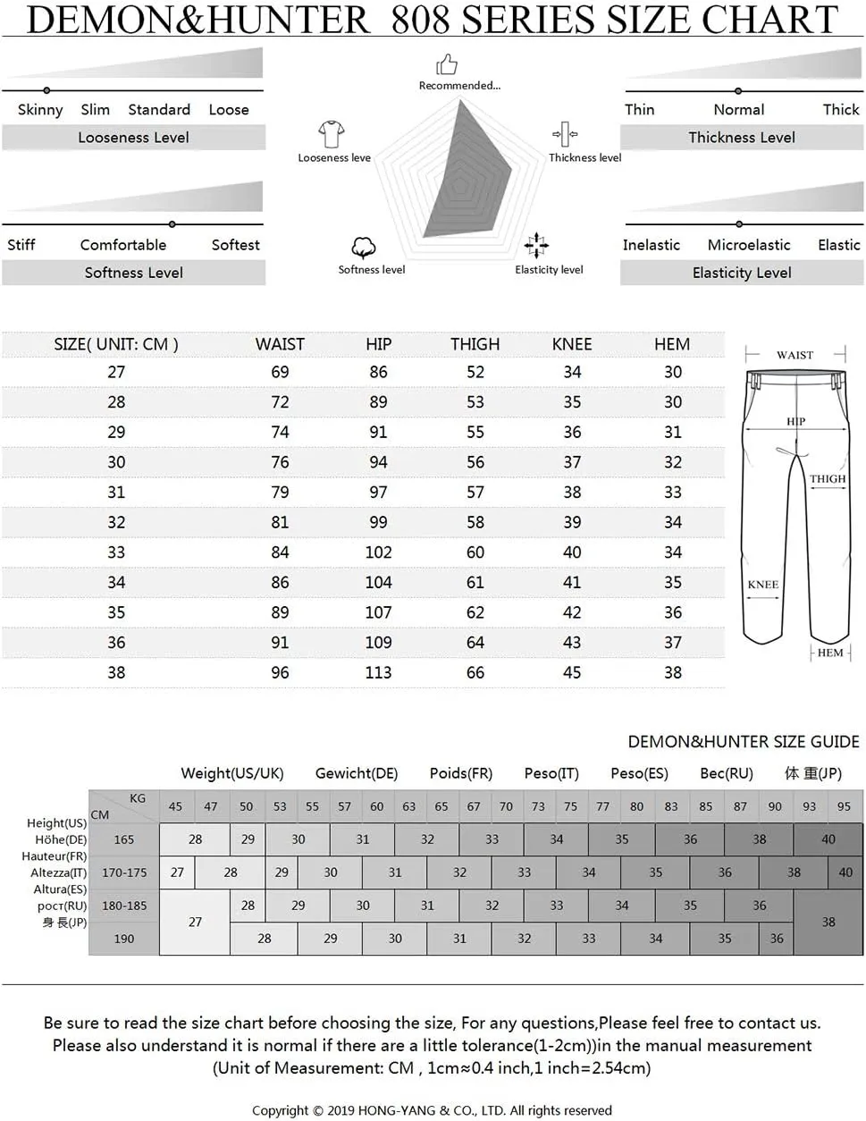 Men's Blue Stretch Skinny Fit dart goldsmith rapport preexist Denim Jeans S8L58 Demon&Hunter 