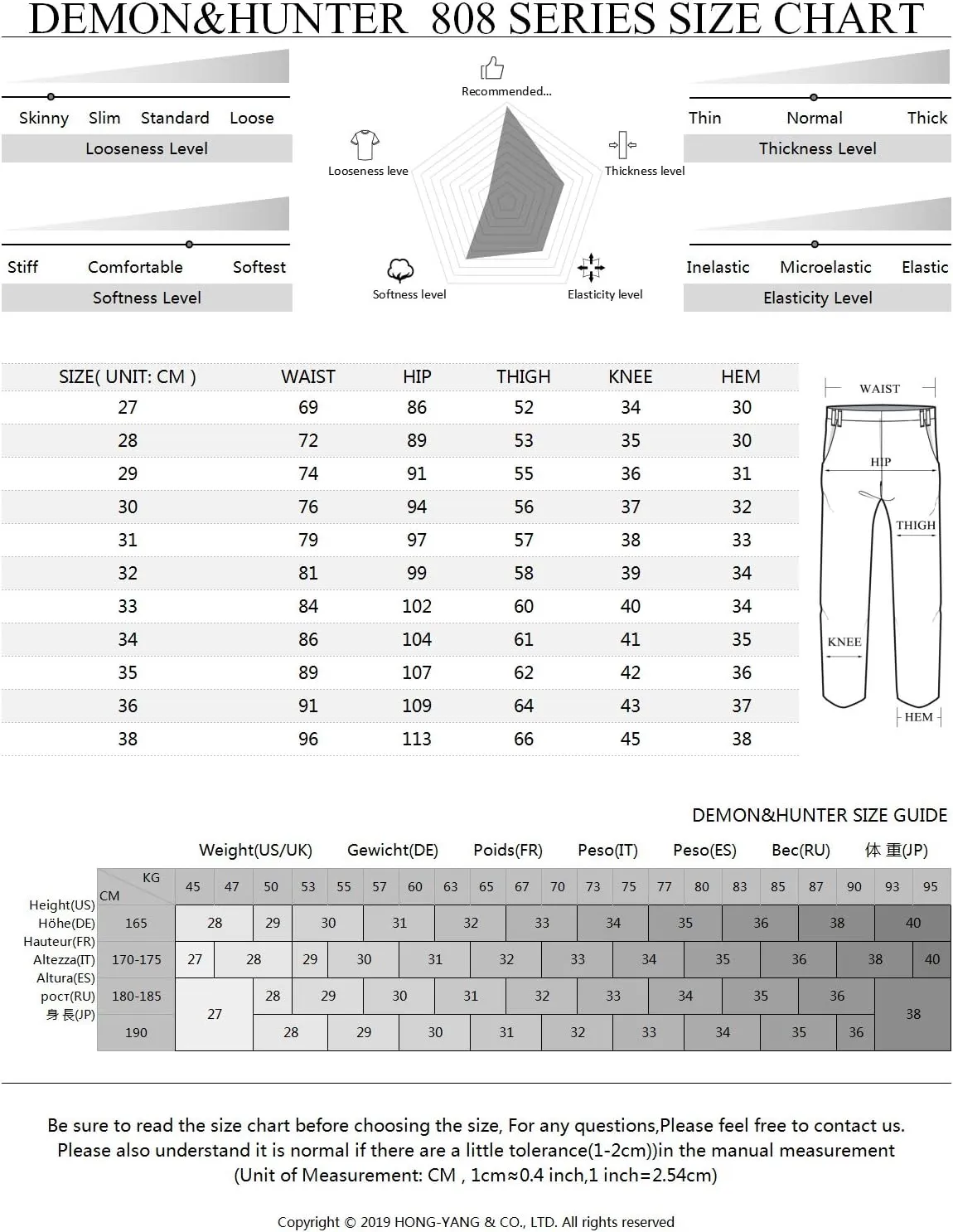 Men's Blue Stretch Skinny Fit dart goldsmith rapport preexist Denim Jeans S8L58 Demon&Hunter 