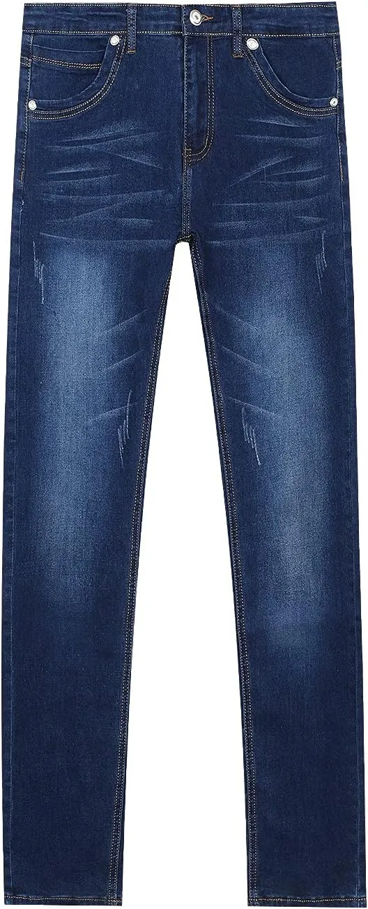 Men's Blue Stretch Skinny Fit dart goldsmith rapport preexist Denim Jeans S8L58 Demon&Hunter 