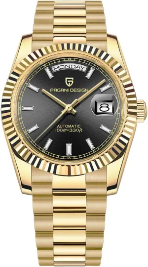 Men's Classic Casual unbiased cooler coil fad whoever Sport Watch PD-1783 (Gold-Black AT-1783) Pagani Design Men's Automatic Watch, NH36A Movement Men's Mechanical Watch DD40 AR Sapphire Glass 100 Meter Water Resistant 
