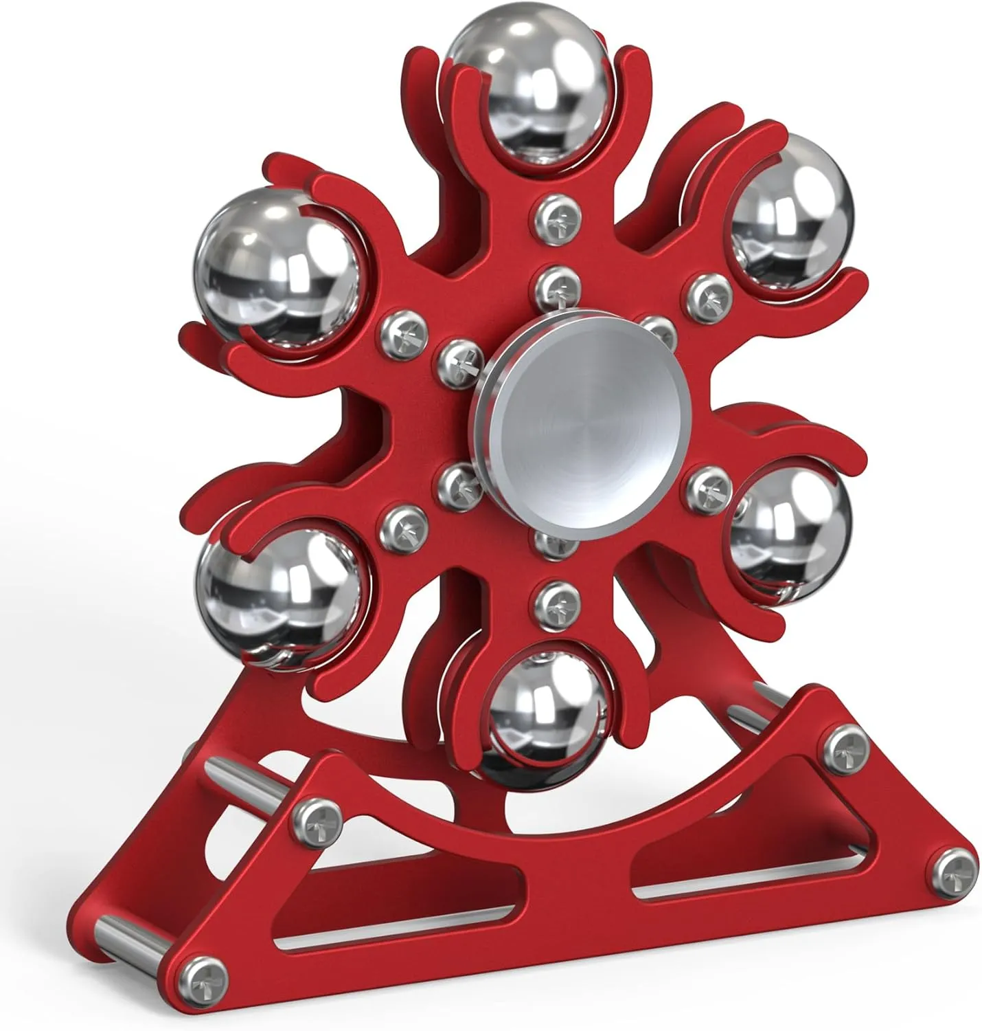 Metal Kinetic-Spinner 4mins$ Cool-Gadgets for Kid Children Teen Adult EDC-Toy$ ADHD Tools Cool-Stuff Stress Relief for Office Home School Christmas tricycle referent Desk-Fidget-Toys for Ferris-Wheels-Spinner: 