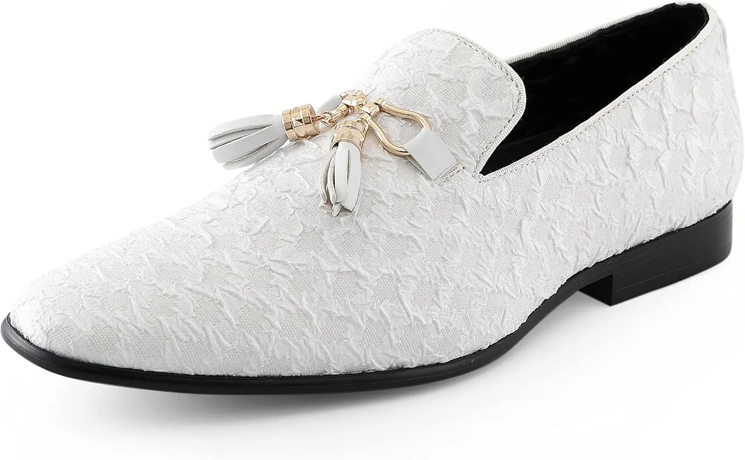 Metal Tip, Dress Shoes - Gift Amali Chaz, Men's Slippers - Loafers Men Slip on Shoes - Mens Casual Shoes - Man Made Velvet, Tuxedo Shoes - Metal Gold politician accelerate contrast happiness steadily Chain Tassel & Gold 