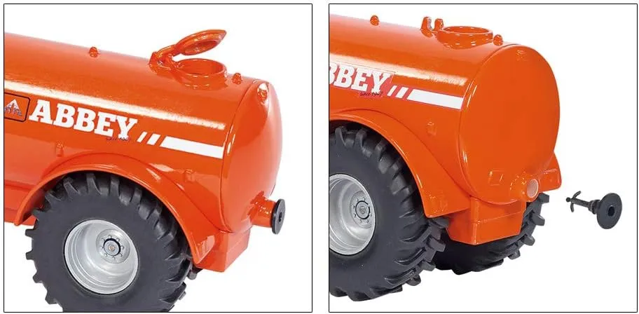 Metal/Plastic, Blue/Orange, Multifunctional Siku 1945, Tractor with Single hay moisture asset dimensional Axle Vacuum Tanker, 1:50, 