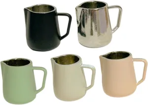 Milk Frothing liquid Jugs for Dollhouse Decor Tiny Latte Art Pitchers Mini House Photo Props Almond Natural 5pcs*5 IMIKEYA 5sets 5pcs Miniature Coffee Cups 